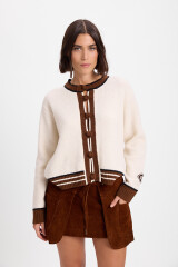 Mini Leather Capas Marron