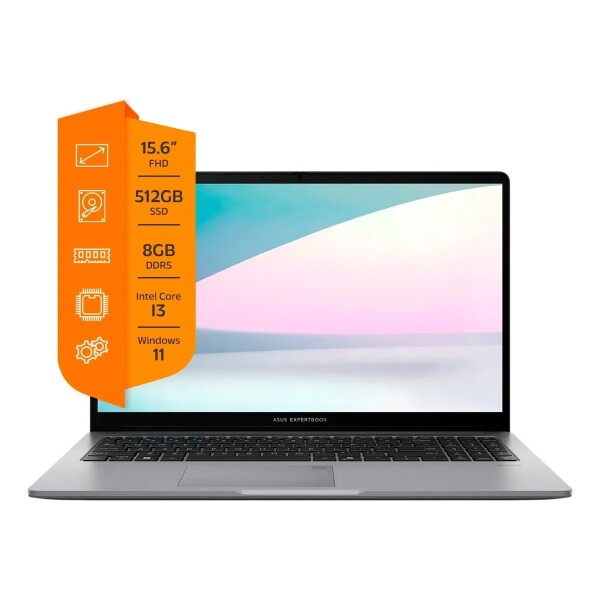Notebook Asus Expertbook 15,6'' Core I3 8gb 512gb NOTEBOOK ASUS EXPERTBOOK P1 I3/8/512