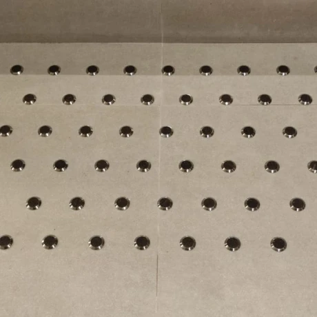Botón Podotáctil Acero Inoxidable CARBORUNDUM con VÁSTAGO Botón Podotáctil Acero Inoxidable CARBORUNDUM con VÁSTAGO
