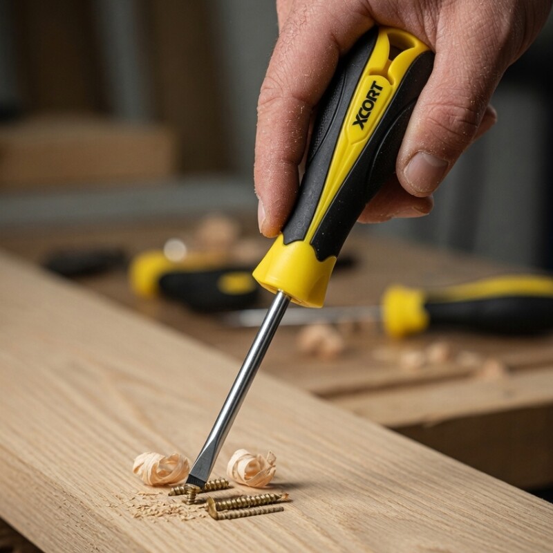 XCORT DESTORNILLADOR CR-V PLANO MAGNETICO 8.0X150MM Xcort Destornillador Cr-v Plano Magnetico 8.0x150mm