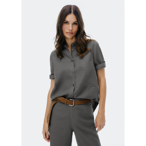CAMISA FEM CENIZA