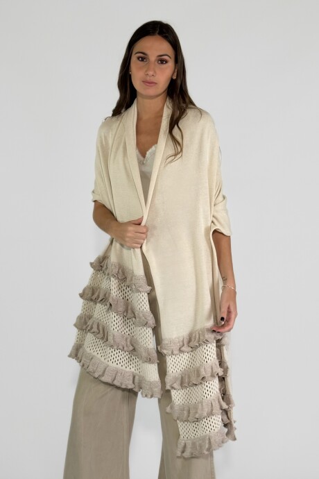 PASHMINA ALMENDRA Crudo