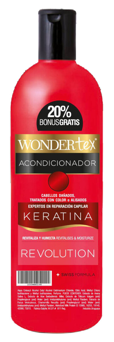 ACONDICIONADOR WONDER TEX KERATINA REVOLUTION 450 CC 