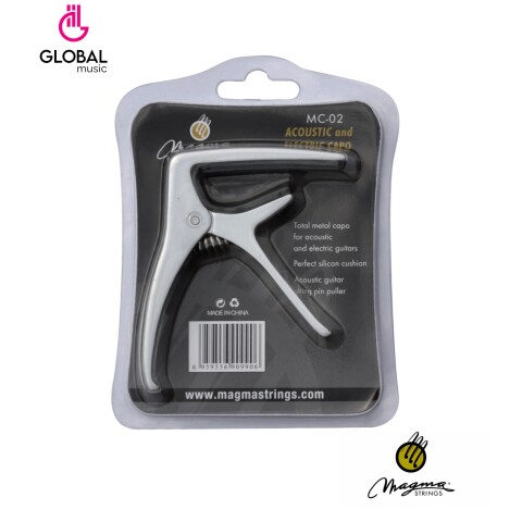 Capo Magma Para Guitarra Acustica Y Electrica Silver MC-02 Capo Magma Para Guitarra Acustica Y Electrica Silver MC-02