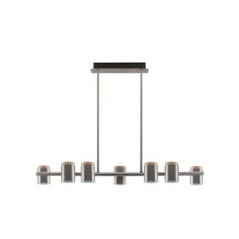 COLGANTE 7L BASTIAN GU10 MAD. NIQUEL SATINADO COLGANTE 7L BASTIAN GU10 MAD. NIQUEL SATINADO