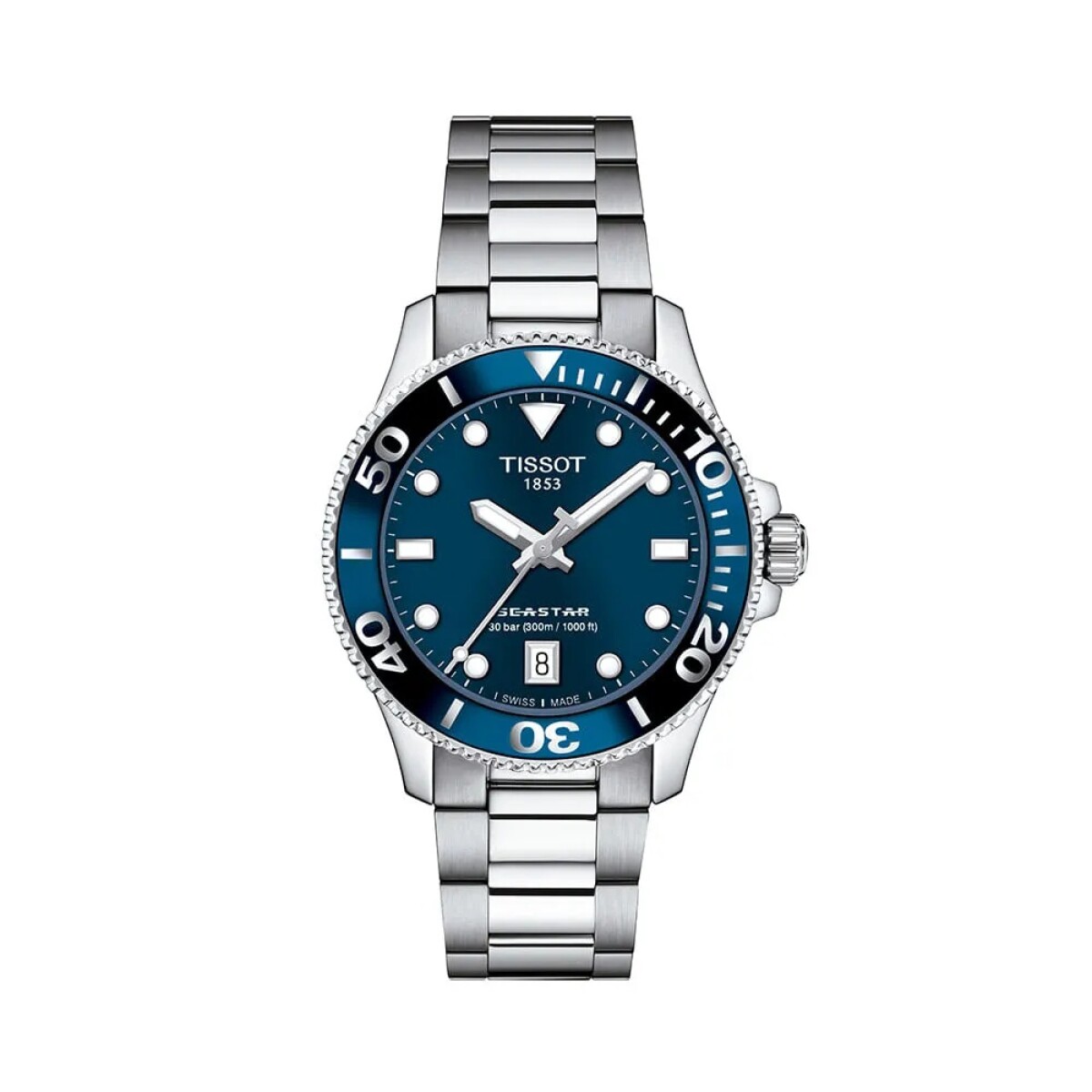 Reloj Tissot Seastar 1000 36mm Para Mujer T1202101104100 
