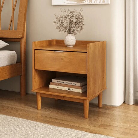 MESA DE LUZ MADERA MACIZA 1 CAJÓN DORMITORIO MESA DE LUZ MADERA MACIZA 1 CAJÓN DORMITORIO