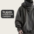 Canguro Buzo OverSize Capucha Cuello Frio Invierno Unisex Color Gris Talle L