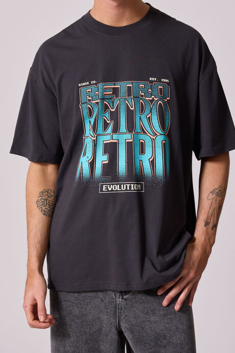 T-SHIRT MOYA DIXIE Gris Oscuro