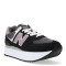 Championes de Mujer New Balance Life Style Plataforma Negro - Blanco - Violeta