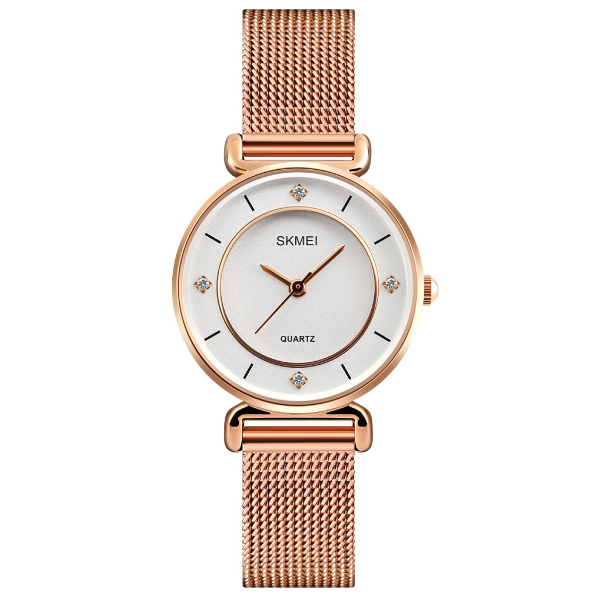 Reloj Skmei 1330srg Para Mujer Color Oro Rosa 