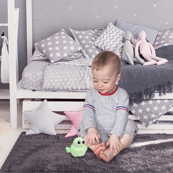 Juguete Interactivo Bebe Movimiento Caminante Pila Infantil Variante Color Verde