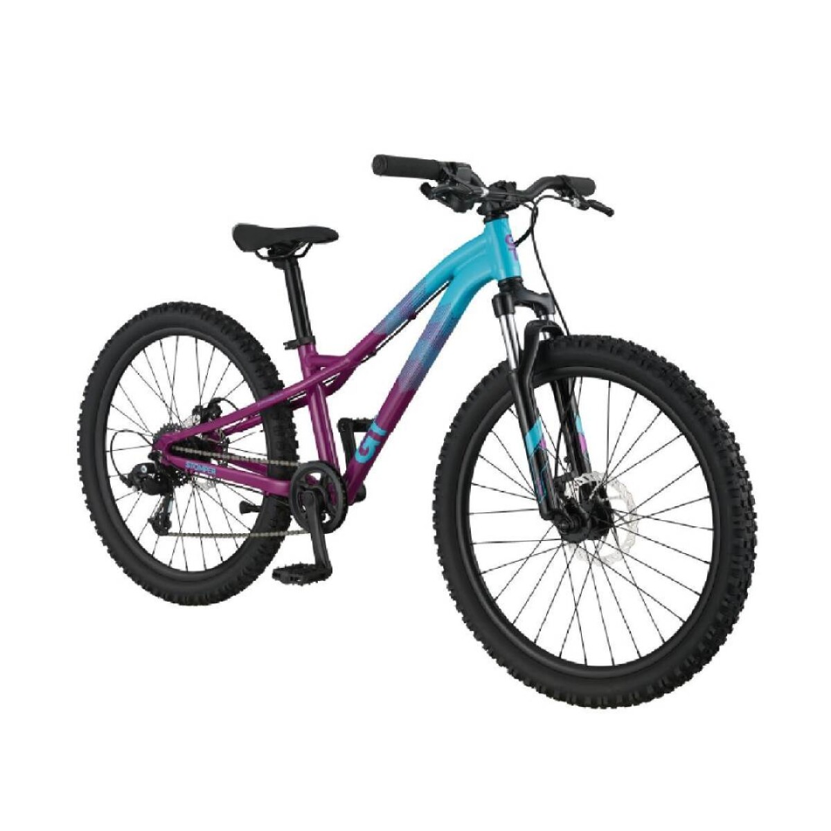Bicicleta Montaña Gt Stomper Ht Ace 24 - Violeta/Celeste 