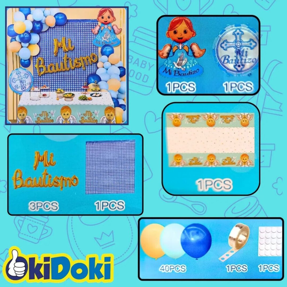 Set De Globos Para Fiesta De Bautismo Set De Globos Para Fiesta De Bautismo