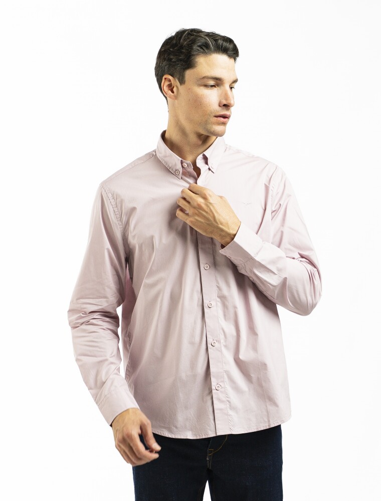 Camisa Manga Larga Algodón Principe Rosa