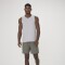 CAMISETA REGATA MASC GRIS CLARO/NEGRO/NARANJA