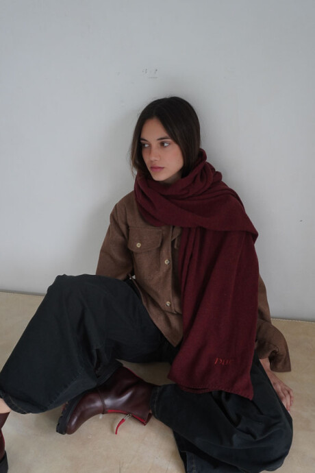 Pashmina PUR Bordeaux