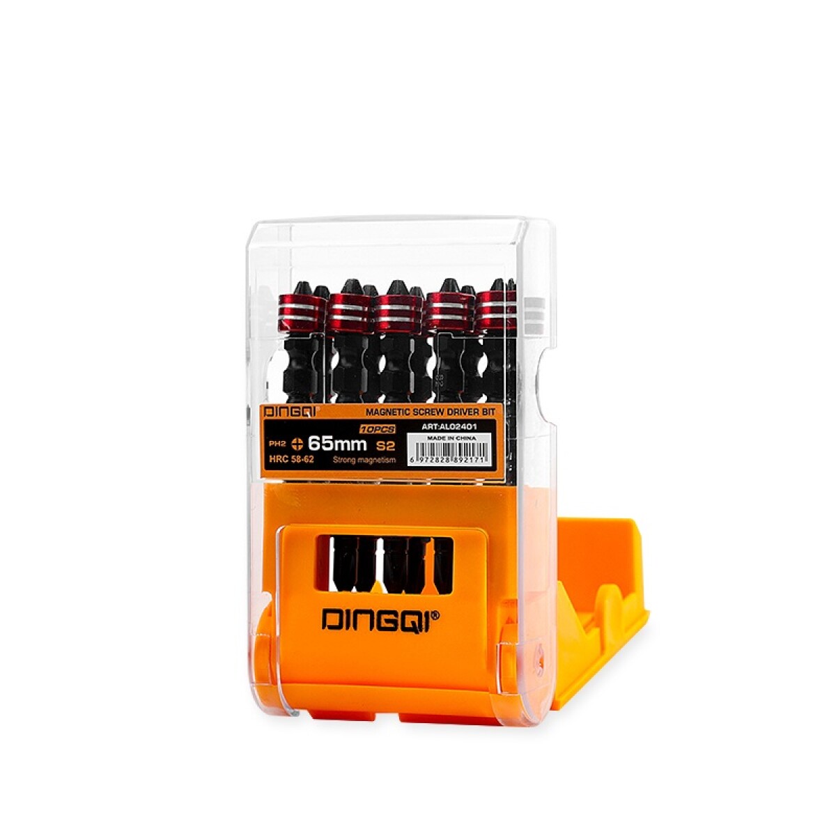 DINGQI SET 10 PIEZAS PUNTAS MAGNETICAS PARA ATORNILLADOR 65MM 