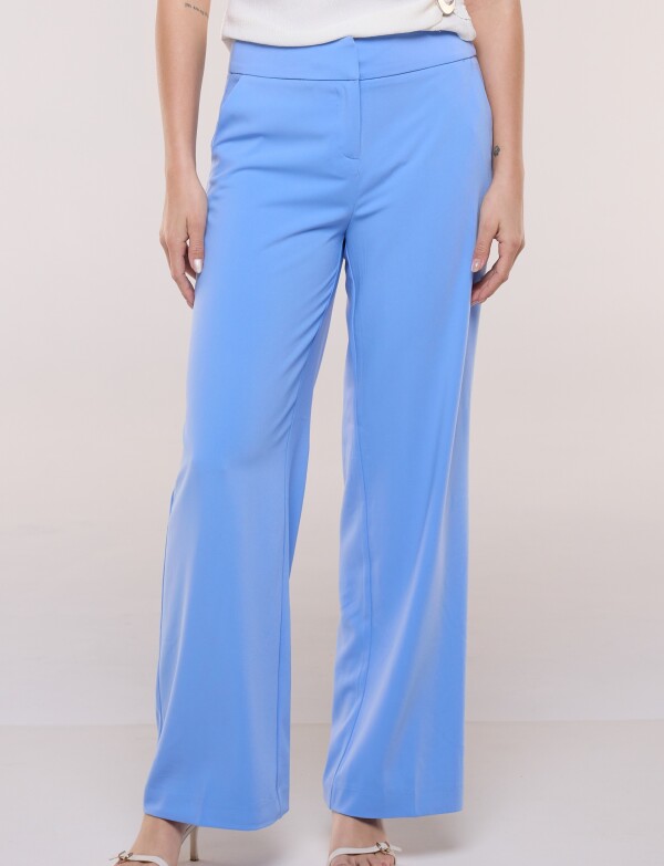 Pantalón Wide Leg Sastrero CELESTE