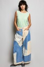 PANTALON CON PARCHES Denim