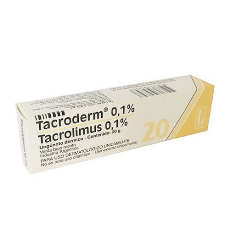 Tacroderm 0.1% Ungüento 20 g – Tratamiento Dermatológico Tacroderm 0.1% Ungüento 20 g – Tratamiento Dermatológico