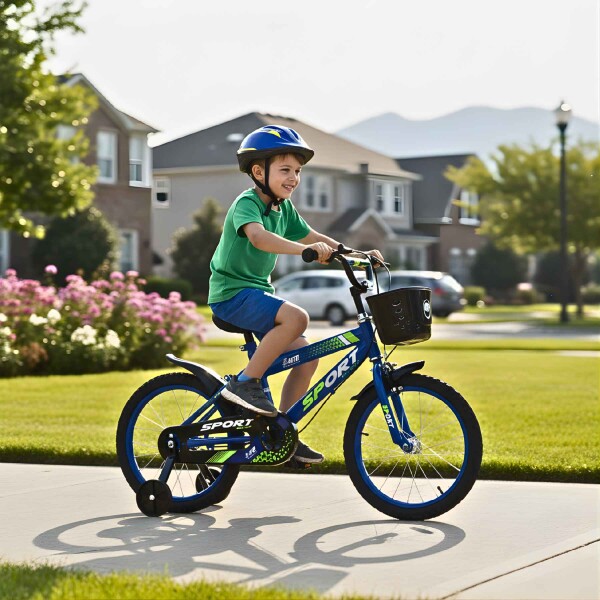 Bicicleta Infantil Sport Rod 16 Canasto Guardabarros Azul 1