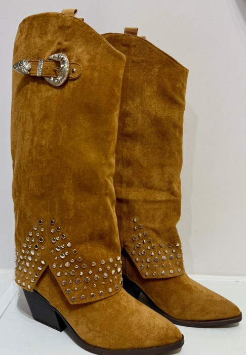 BOTA ALTA TACHA Camel