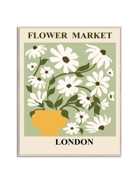 CUADRO 40x50cm MARCO FLOWER MARKET LONDON CUADRO 40x50cm MARCO FLOWER MARKET LONDON