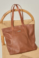 Bolso Sur Cognac Esterillado