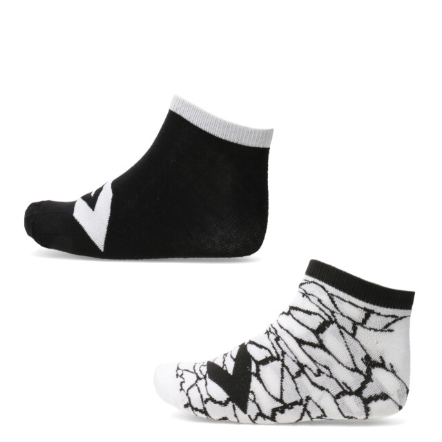 Medias Converse x2 Craquel Femenino Blanco - Negro