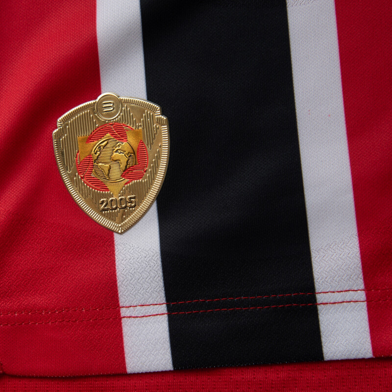 Remera New Balance de Hombre - NB SPFC 2025 - MT831835AWY RED/WHITE/BLACK