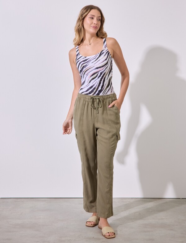 Pantalon Cargo OLIVA