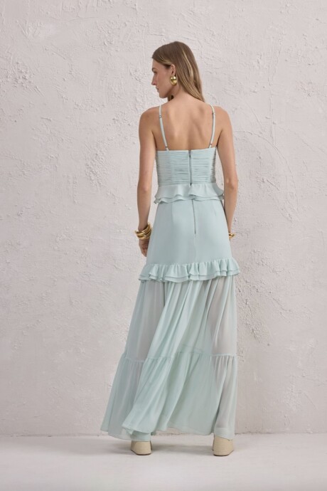 Conjunto de top y falda Otilia Verde Agua