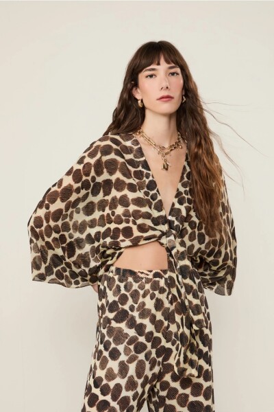 BLUSA NUDO Estampado