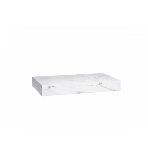Mueble de baño suspendido en porcelanato Peri Blanco marmolado Pulido 80 cm sin bacha Mueble De Baño Suspendido En Porcelanato Peri Blanco Marmolado Pulido 80 Cm Sin Bacha