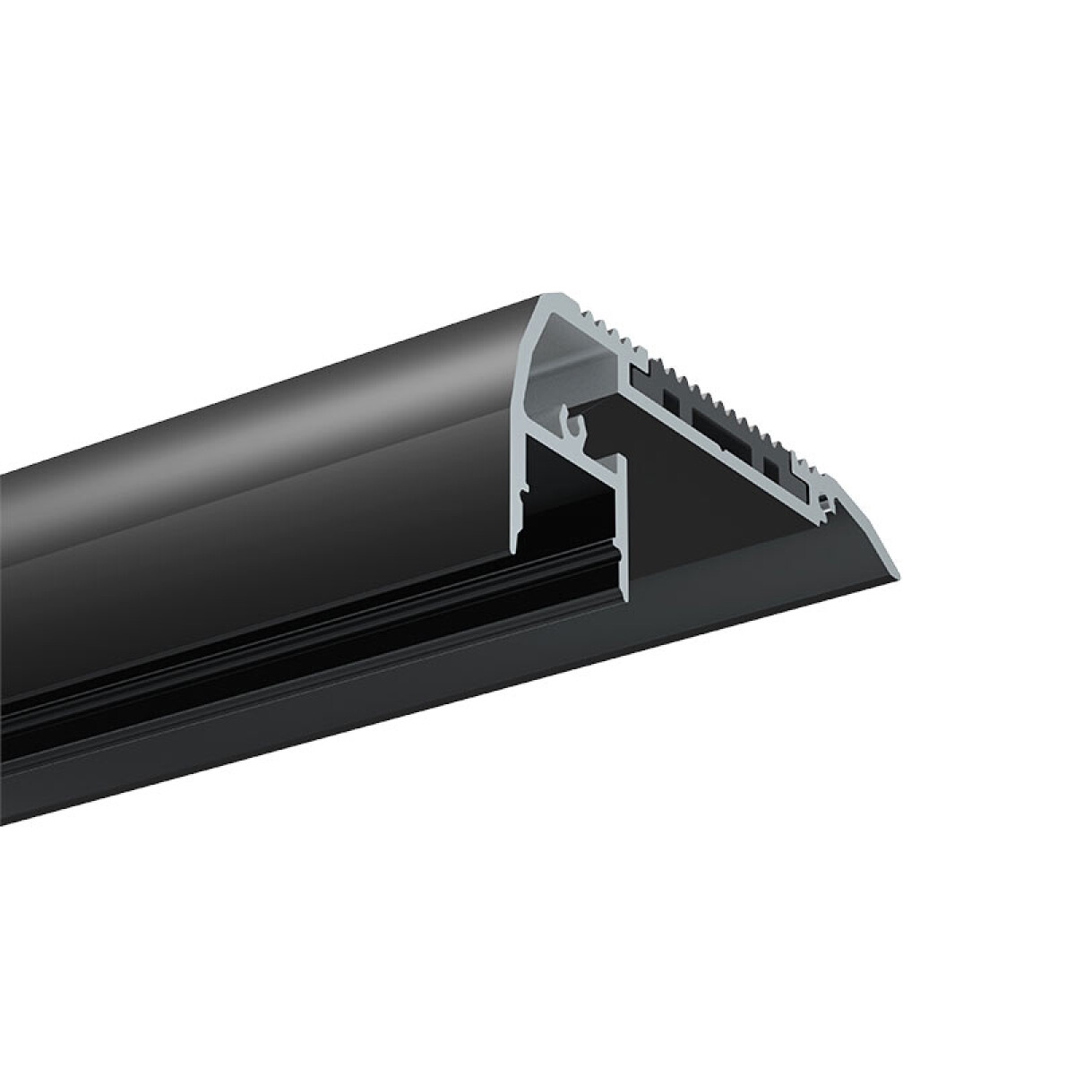 Regleta alumin.p/escalón p/cinta LED 2mt 65X27,5mm - ZU0688 