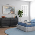 Cómoda Marden 6 Cajones Horizontal Negro CóMODA MARDEN 6 CAJONES HORIZONTAL NEGRO