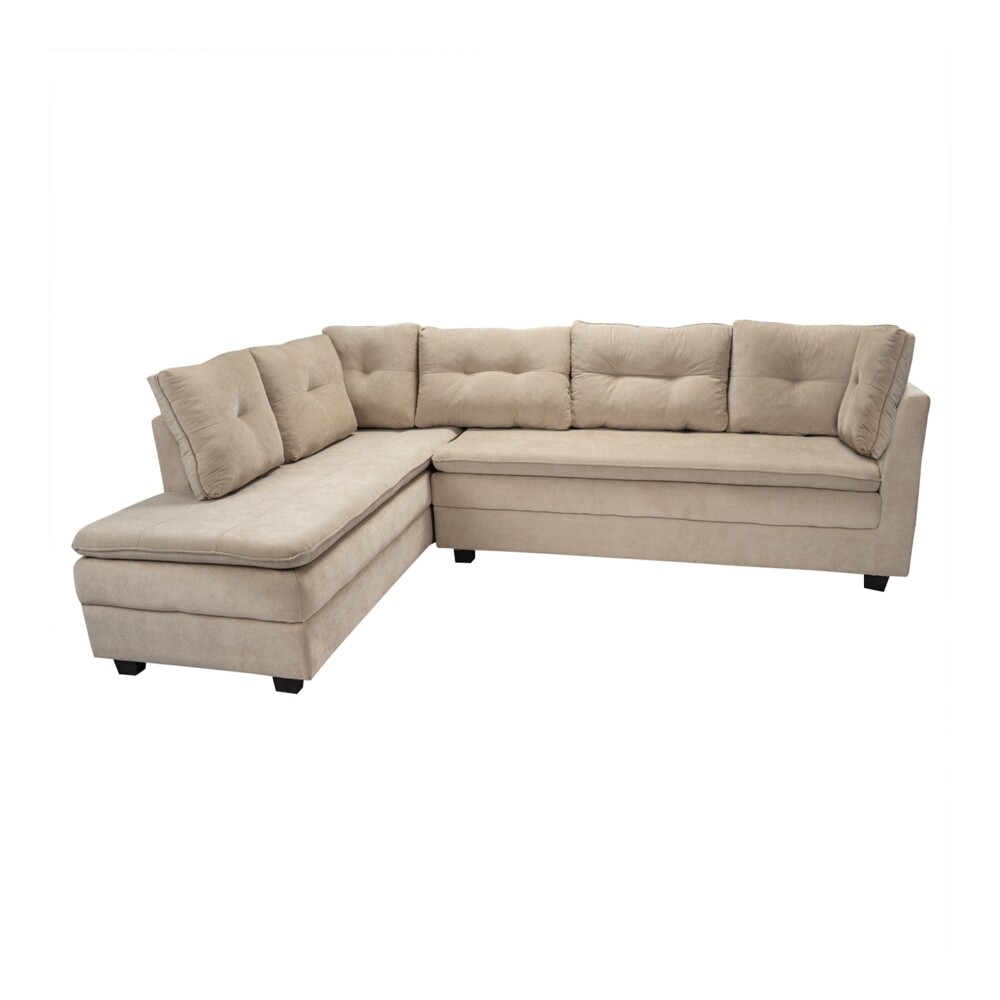 Sillon 3 cuerpos con Chaise - Coimbra Derecho Beige