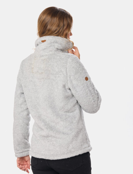 CAMPERA TEJIDA DE SHERPA Gris