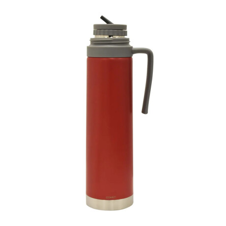 Set Comet Ac. Inox. Termo 750ml +mate 120ml +bombilla regalo Rojo