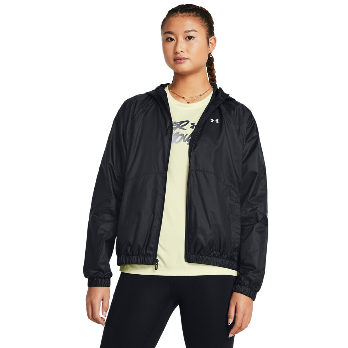 UA Rival Sport Windbreak Jkt-GRN - BLK-001 