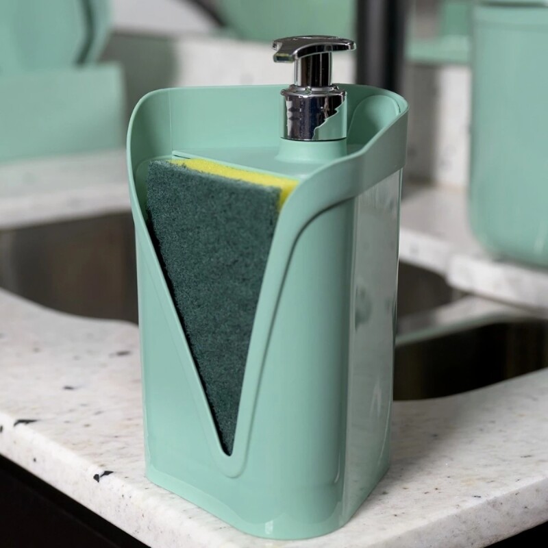Dispensador de jabón click VERDE MENTA