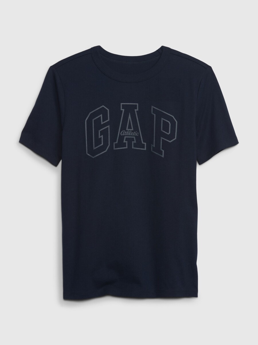 Remera Logo Gap Manga Corta Niño - Tapestry Navy 