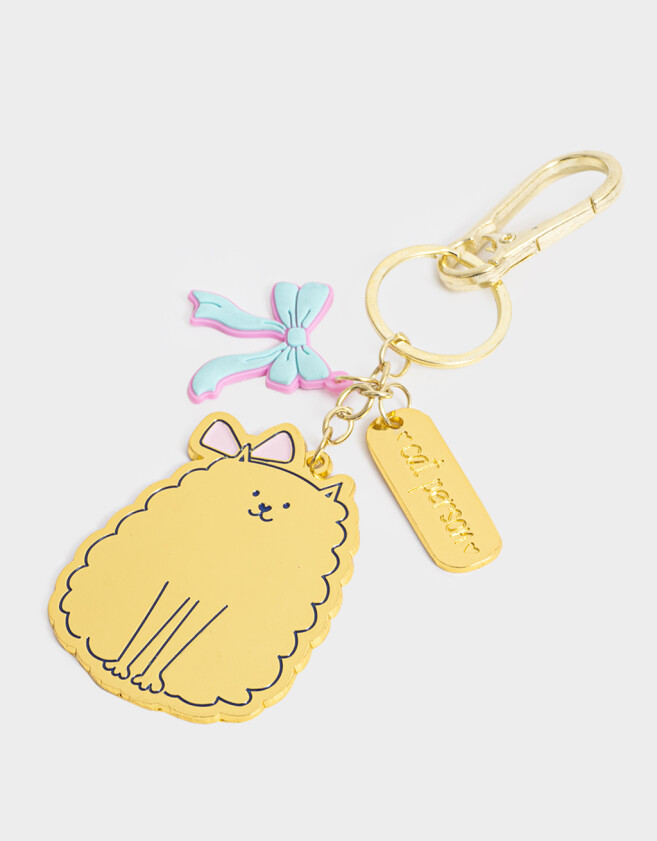 Llavero Metal Llavero Metálico En Forma De Gatito - Dorado