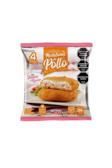 Medallones de pollo con Jamón y Queso - 500gs Medallones de pollo con Jamón y Queso - 500gs