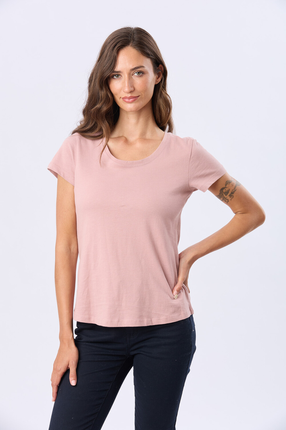 REMERA BÁSICA DE ALGODÓN Rosado
