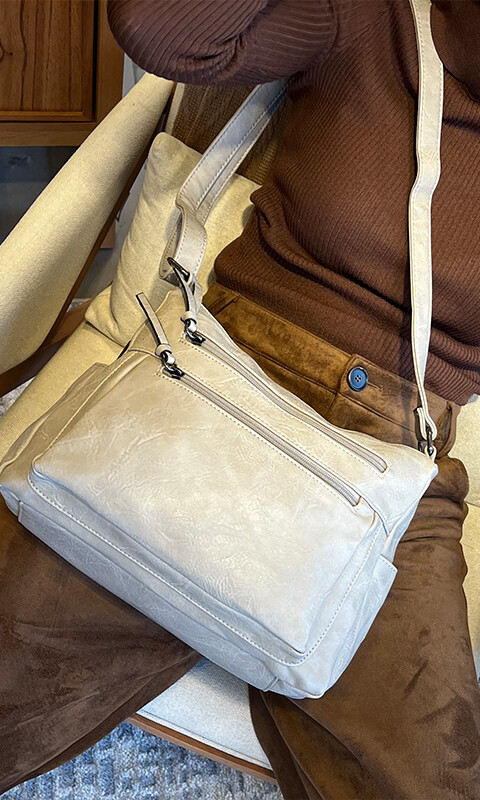 BANDOLERA MORRAL ROMA CEMENTO