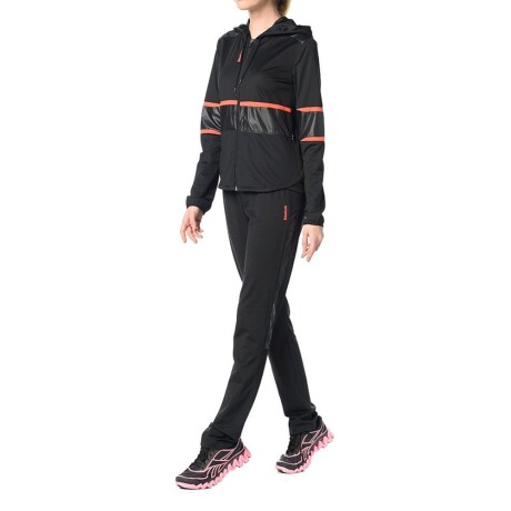 Equipo Deportivo con Campera P/ Mujer Reebok Ts Stretch Poly Negro