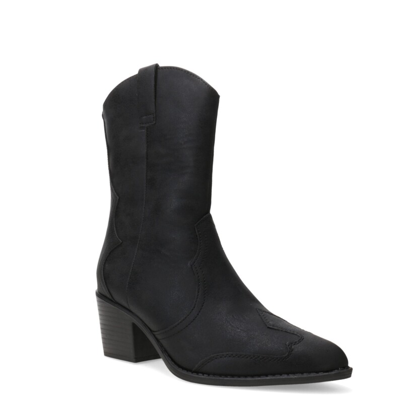 Botas de Mujer Miss Carol LITER tejana media Negro