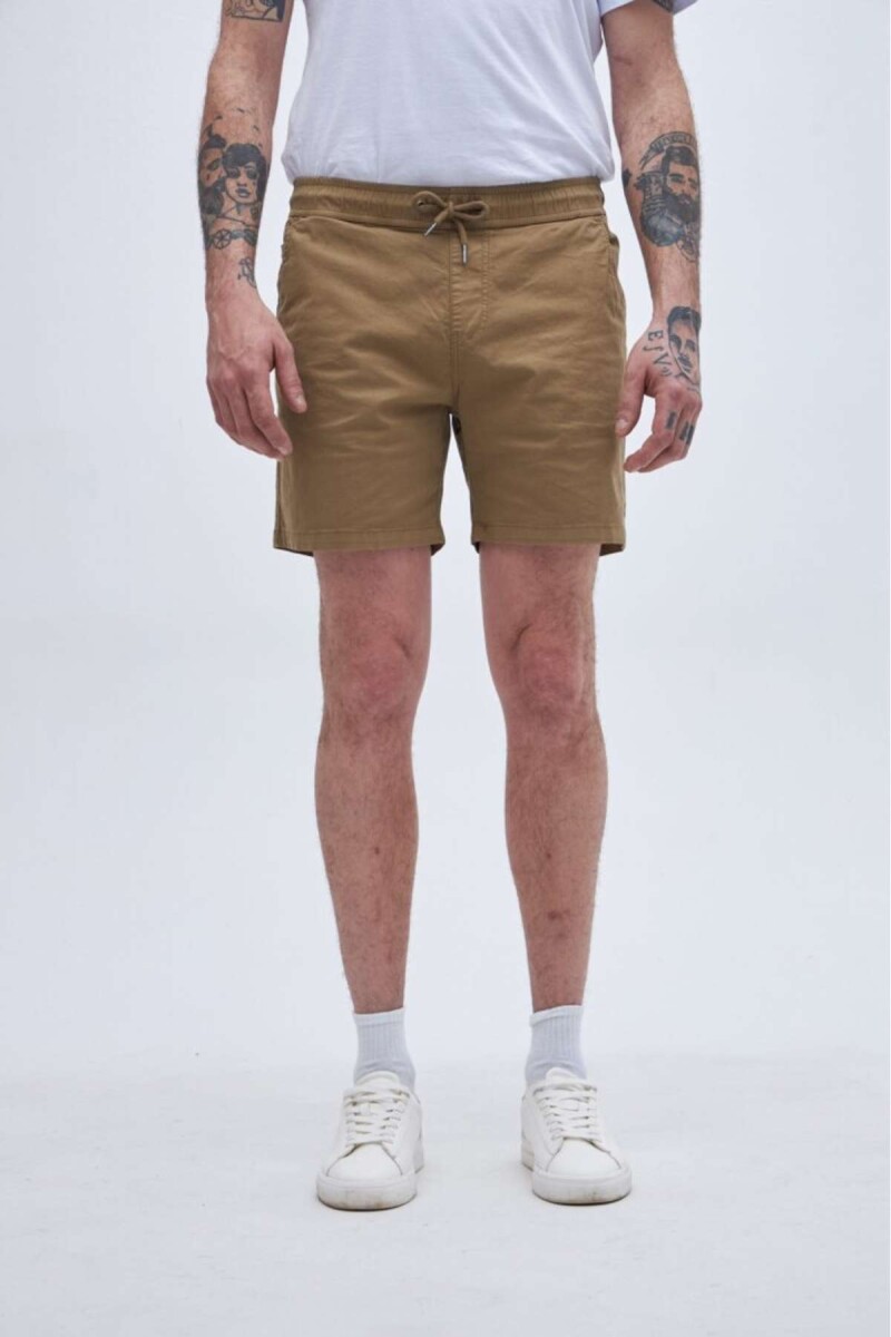 Bermuda gabardina Melano - Beige 